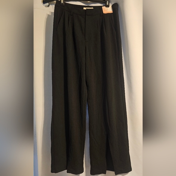 Happily Grey Pants - Women's Black Wide Leg Pants